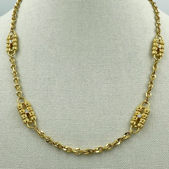 Camrose & Kross JBK Gold Plated Paperclip Necklace - Picture 1 of 6